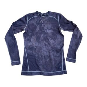 Smartwool Long Sleeve Shirt in Gray Tie Dye